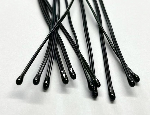 Mini Epoxy Precision NTC Thermistor Dengan PVC Twin Insulated Leads