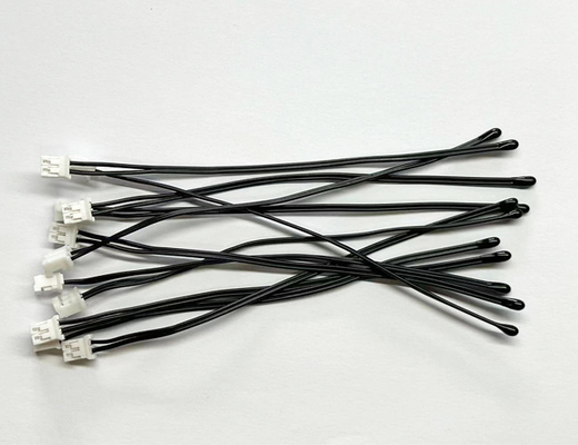 Mini Epoxy Precision NTC Thermistor Dengan PVC Twin Insulated Leads