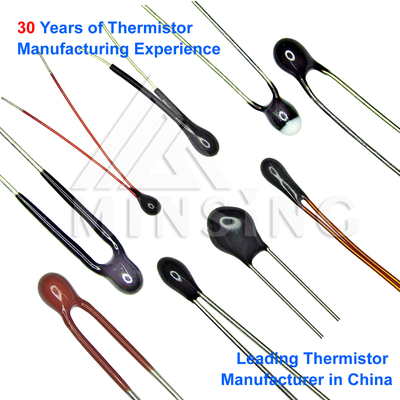 Tipe analog Precision NTC Thermistor Dengan Rentang Resistensi 0,5KΩ-2000KΩ Dan Konstan Waktu Termal ≤10S