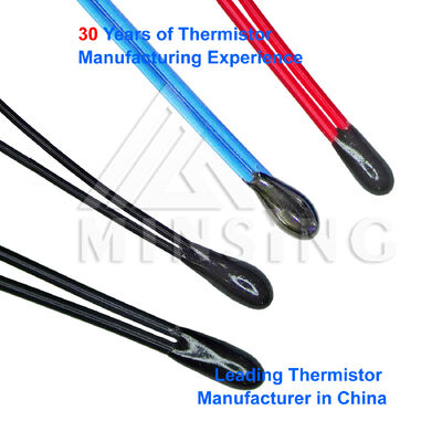 Epoxy Lapisan Mini NTC Thermistor Sensor High Precision untuk Sensing Suhu, Kontrol & Kompensasi