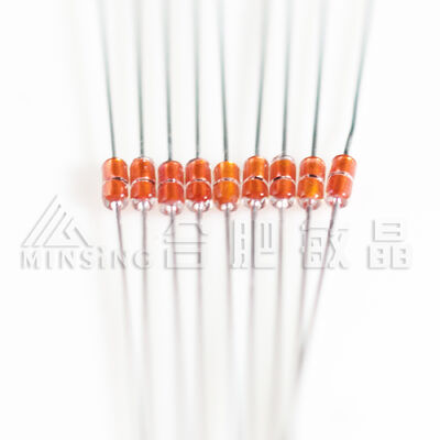 MF58 Axial Glass-Sealed NTC Thermistor, 100K ± 1% Presisi Tinggi, B3990