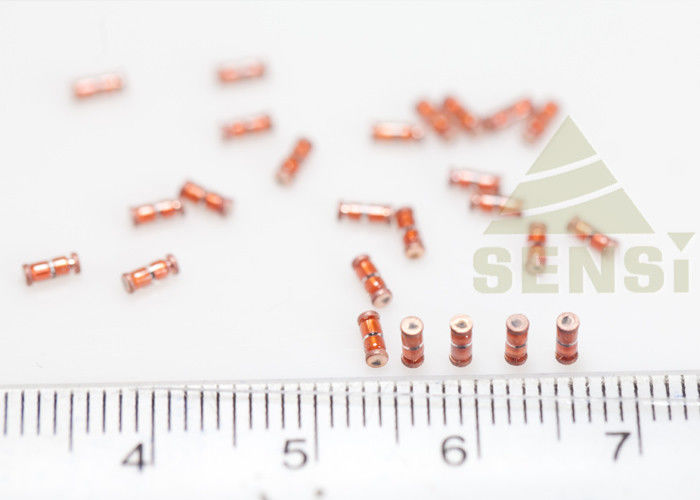 Kaca Dienkapsulasi Presisi NTC Termistor Ukuran Kecil Pemasangan Mudah Di PCB