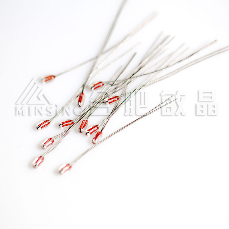 Radial Glass-Encapsulated NTC Thermistor MF58 100KΩ B3950 Sensitivitas Tinggi untuk Sensing Suhu